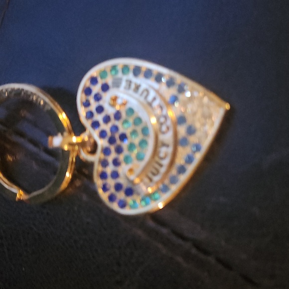 New Juicy Couture Heart Key Chain/purse Charm - Picture 2 of 5